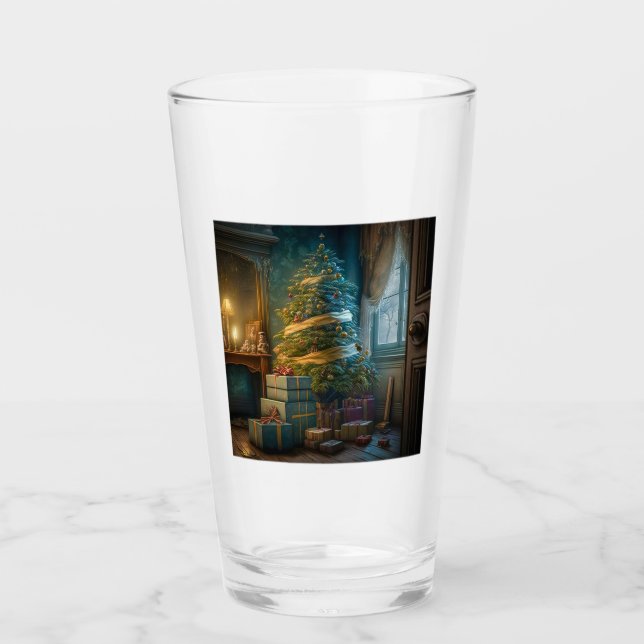 Verre Arbre de Noël intérieur Tumbler (Devant)