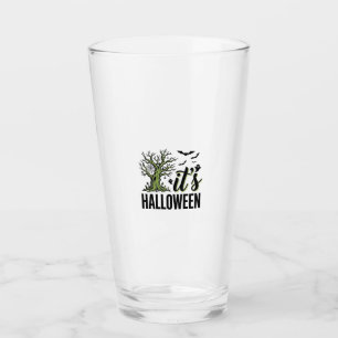 Verre Arbre d'Halloween C'est Halloween Vintage Épouvant