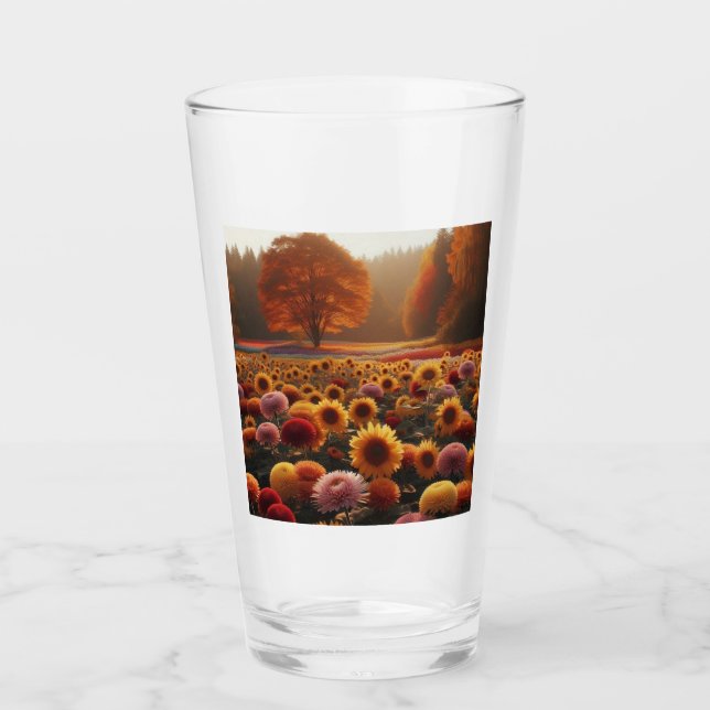 Verre Arbres d'automne/terrain avec maman (Devant)