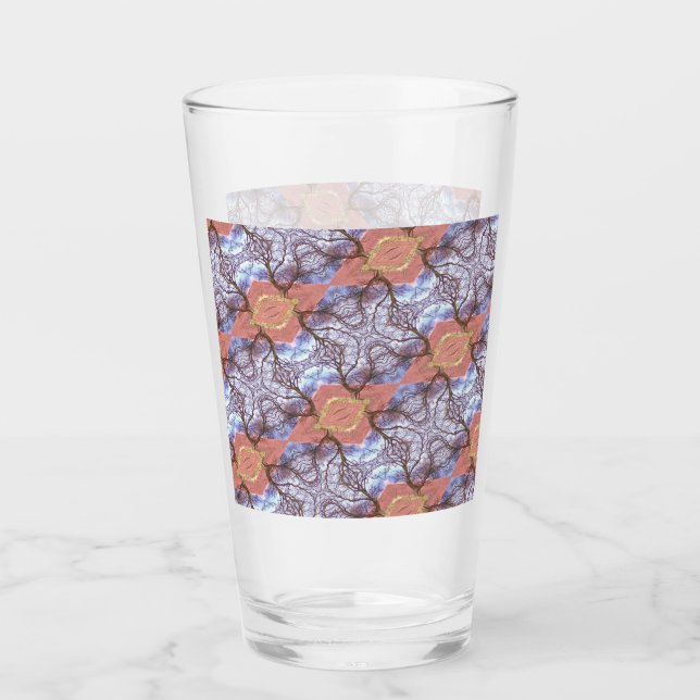 VERRE ARBRES ET CHAMPS (Devant)