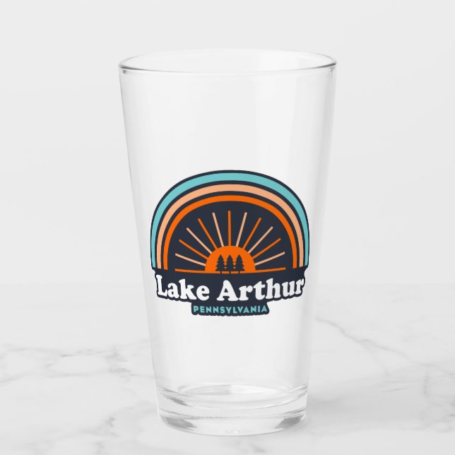 Verre Arc-en-ciel du lac Arthur Pennsylvanie (Devant)