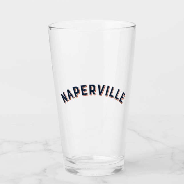 Verre Arc Vintage de Naperville, Illinois (Devant)