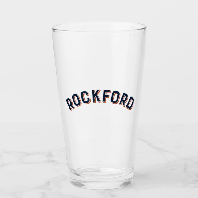 Verre Arc Vintage de Rockford, Illinois (Devant)