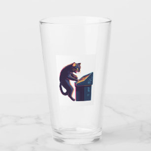 Verre Arcade Meowster � Nostalgique Gamer Cat