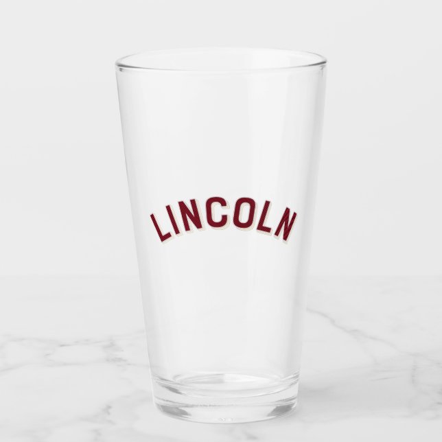 Verre Arche Vintage Lincoln, Nebraska (Devant)