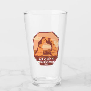 Verre Arches Parc National Utah Delicate Arch Art Retro