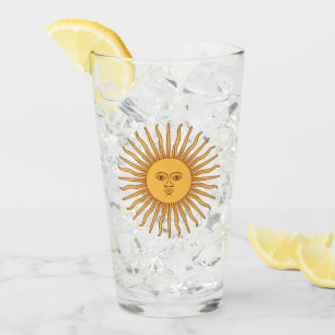 Verre Argentine Golden Sun, Sol de Mayo