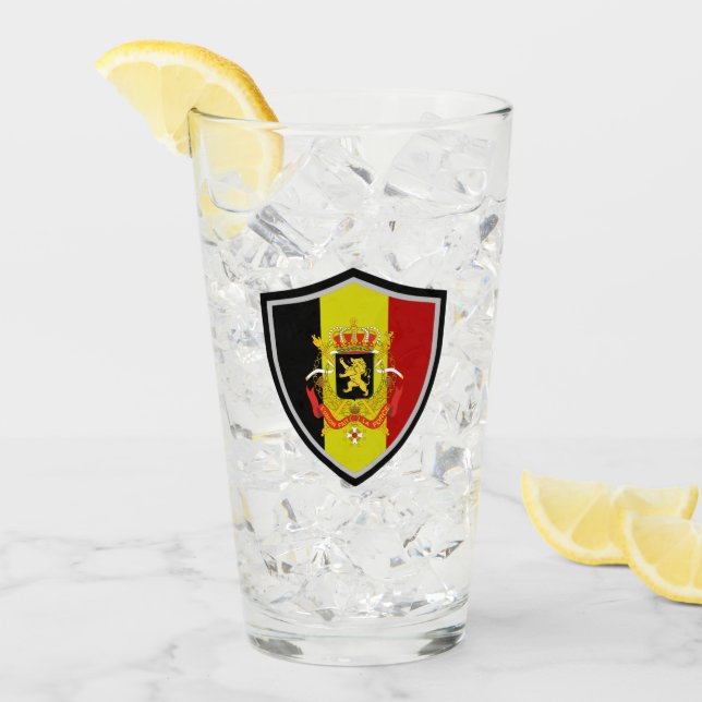 Verre Armoiries belges (Devant glace)