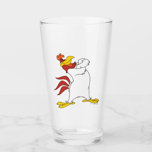 Verre Armoiries de Foghorn Leghorn franchies (Devant)