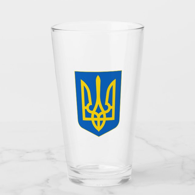 Verre Armoiries de l'Ukraine (Devant)