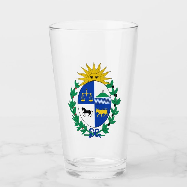 Verre Armoiries de l'Uruguay Glass (Devant)