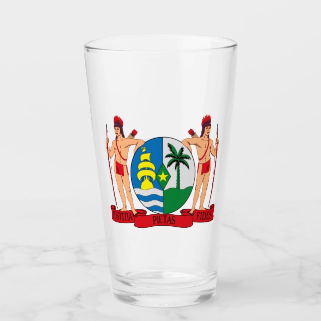 Verre Armoiries du Suriname (Devant)