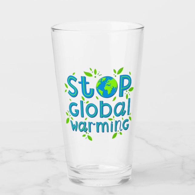Verre Arrêter le Réchauffement climatique (Devant)