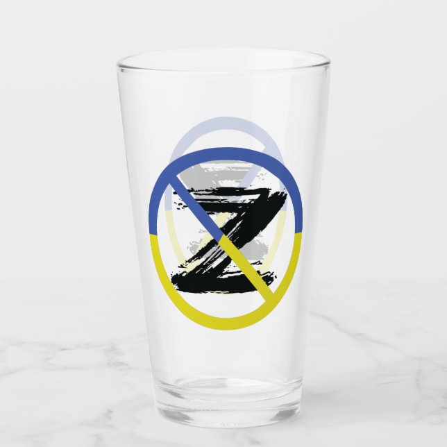 Verre Arrêtez la guerre en Ukraine Jetez un oreiller (Devant)