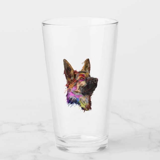 Verre Art berger allemand (Devant)