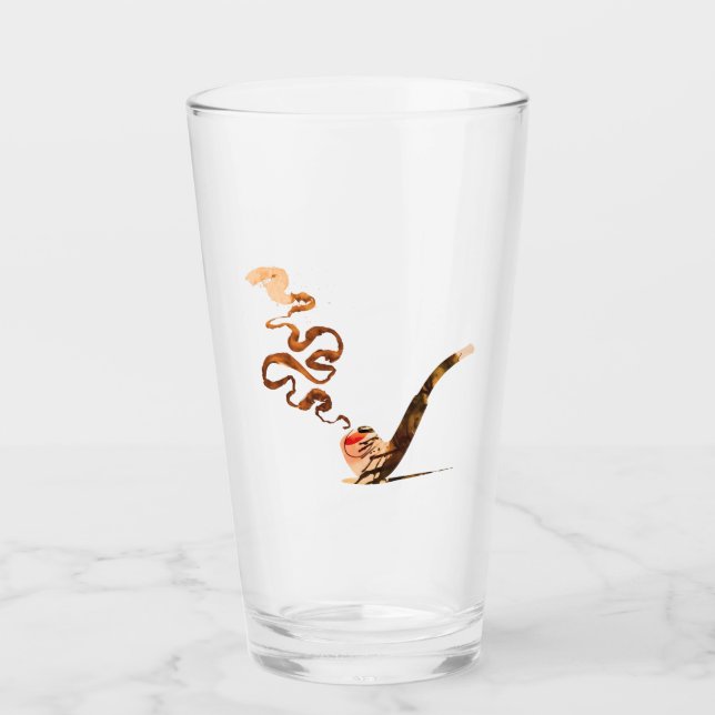 Verre Art de fumer la pipe 1 (Devant)