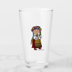 Verre Art populaire ukrainien de danseur