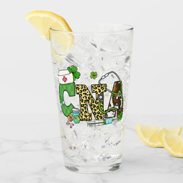 Verre Assistant en soins infirmiers certifié St. Patrick (Devant glace)