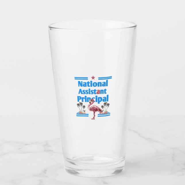 Verre assistant principal national flamingo (Devant)