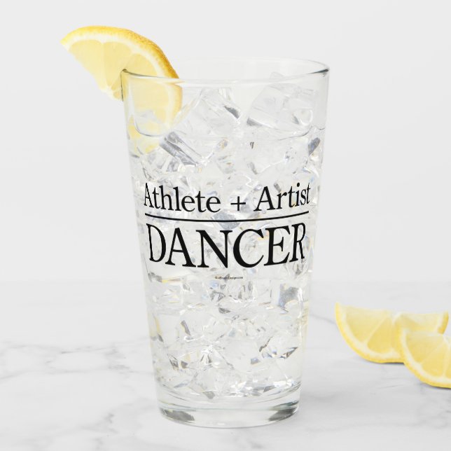 Verre Athlète + Artiste = Danseuse (Devant glace)