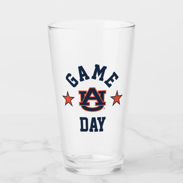 Verre Auburn University Jeu Day (Devant)