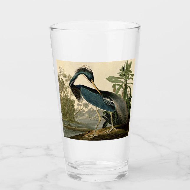 Verre Audubon Louisiana Heron Birds America Art (Devant)