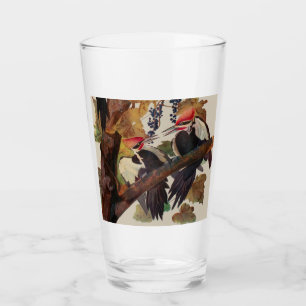 Verre Audubon Peinture d'Oiseaux Pic Pilé
