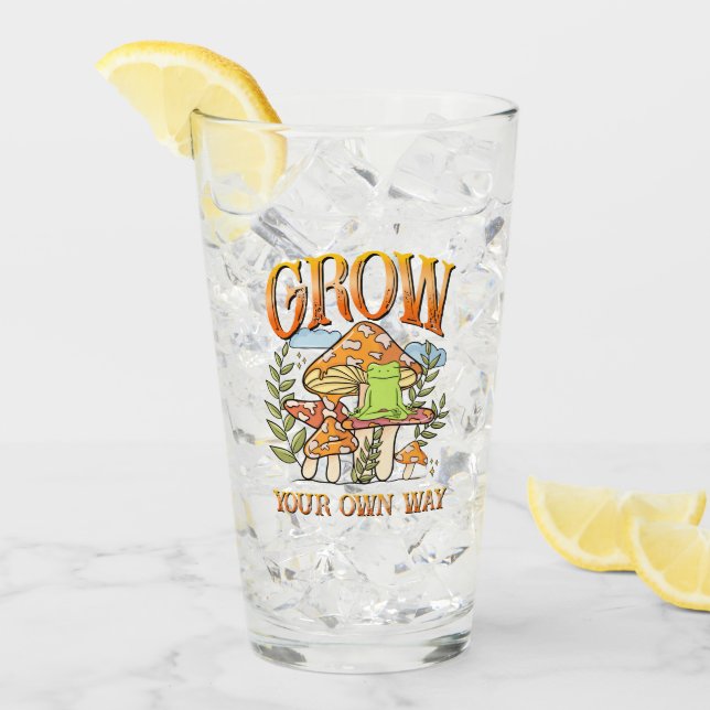 Verre "Augmentez Votre Propre Voie" | Méditer la grenoui (Devant glace)