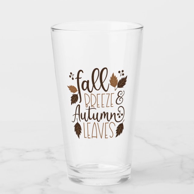 Verre Automne Breeze Feuilles d'automne (Devant)