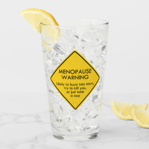 Verre Avertissement de ménopause
