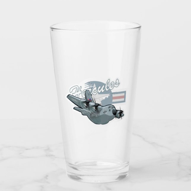 Verre Avion militaire de dessin (Devant)