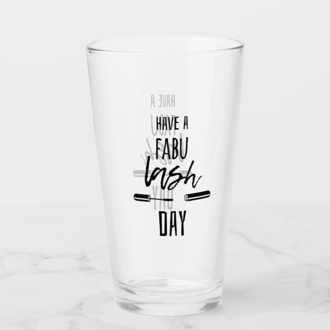 Verre Ayez un jour de mèche de Fabu (Devant)