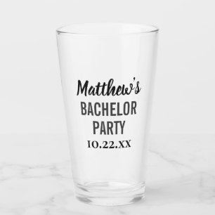 Verre Bachelor Party Favoriser la typographie moderne Be