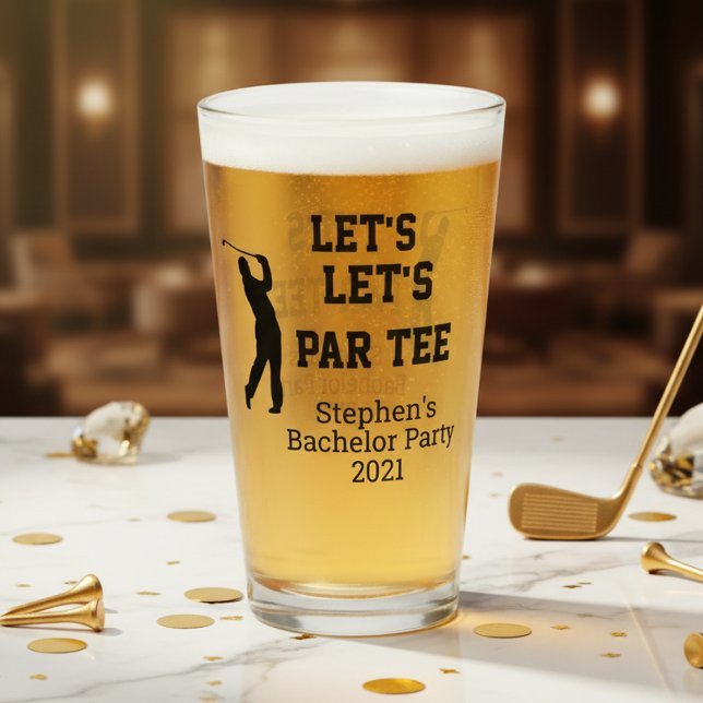 Verre Bachelor Party Let's Par tee Custom (Créateur téléchargé)