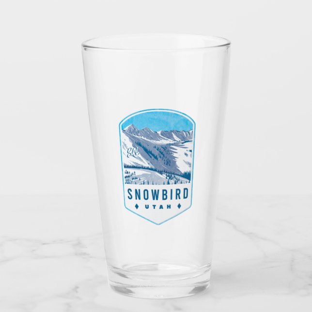 Verre Badge de ski Snowbird Utah (Devant)