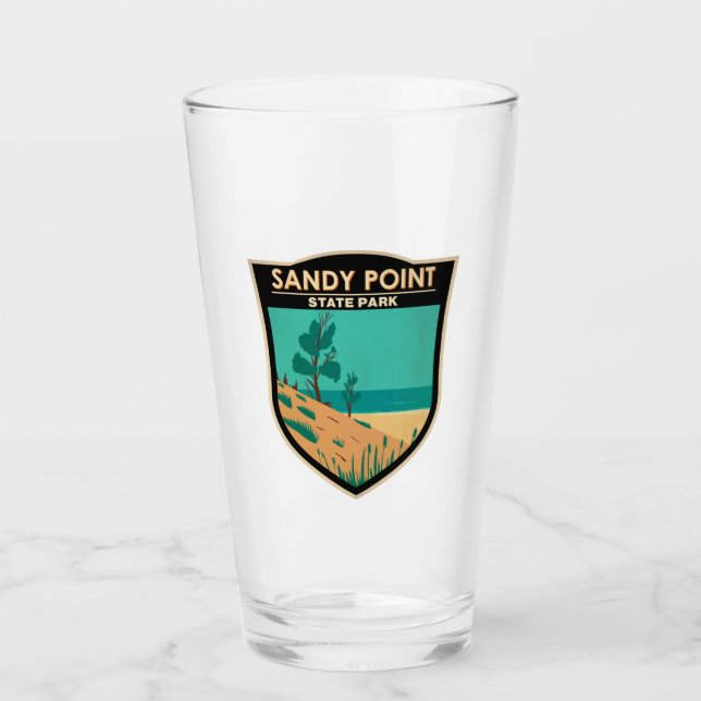 Verre Badge du Maryland de Sandy Point State Park (Devant)