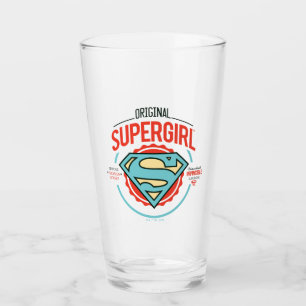 Verre Badge Vintage du logo original Supergirl