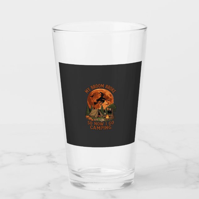 Verre Balai Cassa Halloween Sorcière Camping Tente Feu d (Devant)
