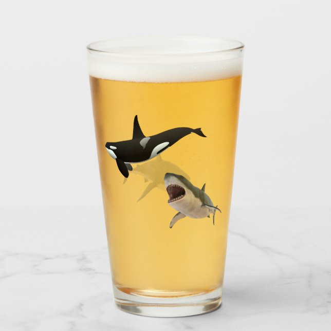 Verre Baleine blanche (Devant (rempli))