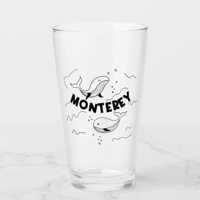 Verre Baleines de Monterey Californie (Devant)