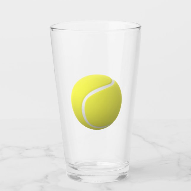 Verre Balle de tennis 3D grande (Devant)