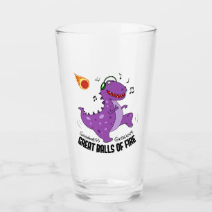 Verre Ballons De Feu Dinosaure Meteor
