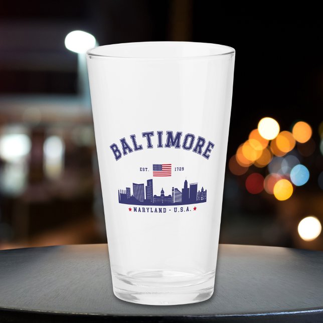 Verre Baltimore Maryland Modern Skyline city (Créateur téléchargé)