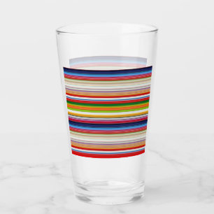 Verre Bandes chaudes et colorées