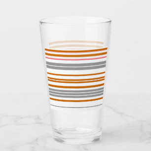 Verre Bandes marron gris mignonne