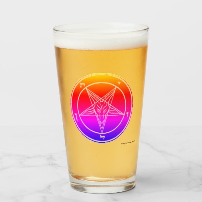 Verre Baphomet Burnt Orange (Devant (rempli))