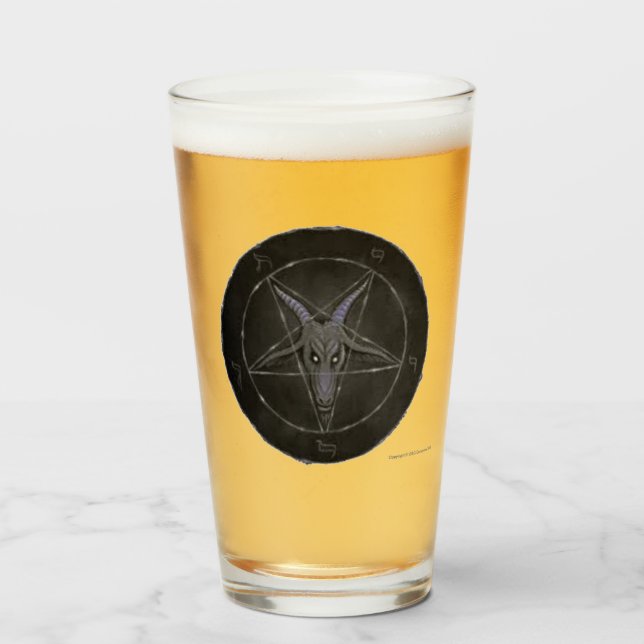 Verre Baphomet (Pierre Grise) (Devant (rempli))