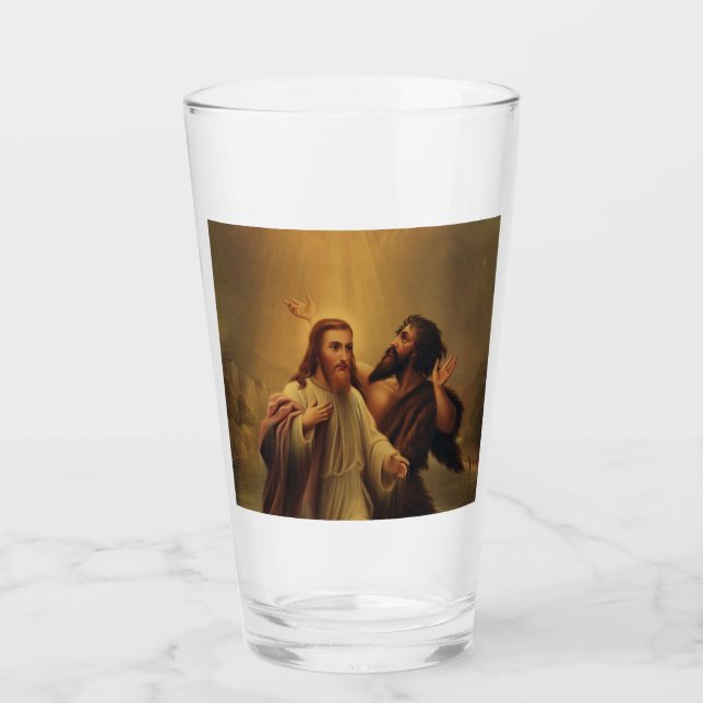 Verre Baptême de Jésus-Christ (Devant)