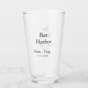 Verre Bar Harbour bachelorée fête d'honneur mariage a