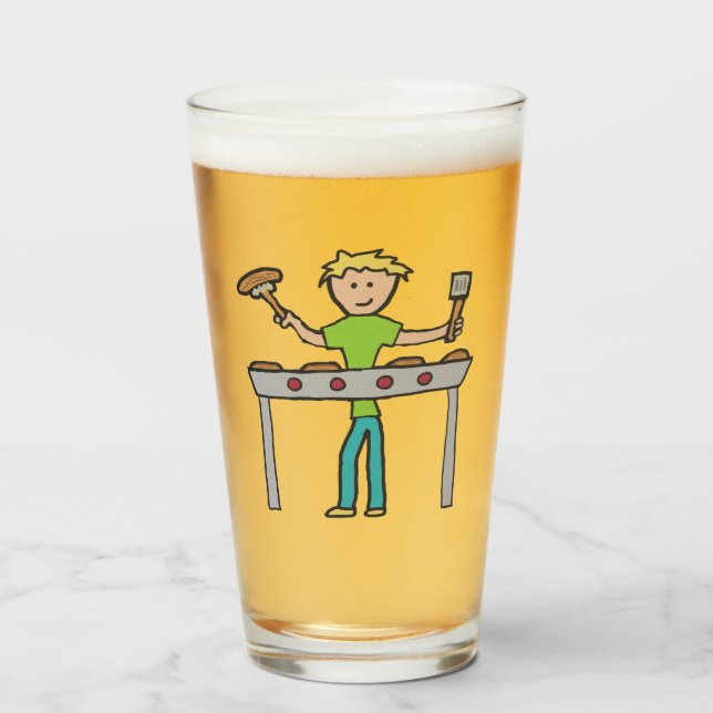 Verre Barbecue Grillmaster BBQ (Devant (rempli))